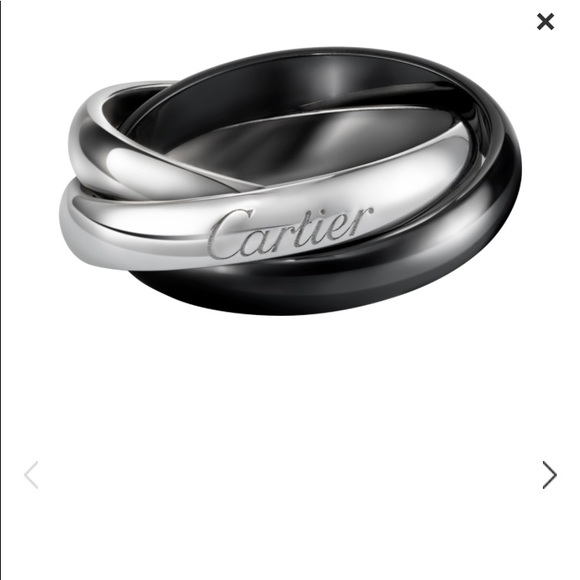 Cartier Jewelry - Cartier Trinity 18k Ring/Classic Ceramic NWOT😍